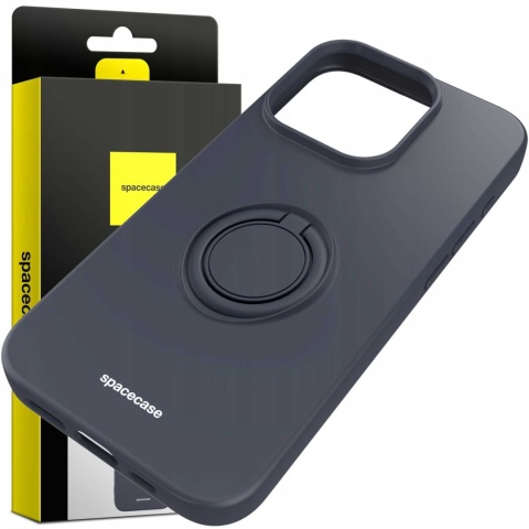 Spacecase Silicone Ring iPhone 15 Pro black