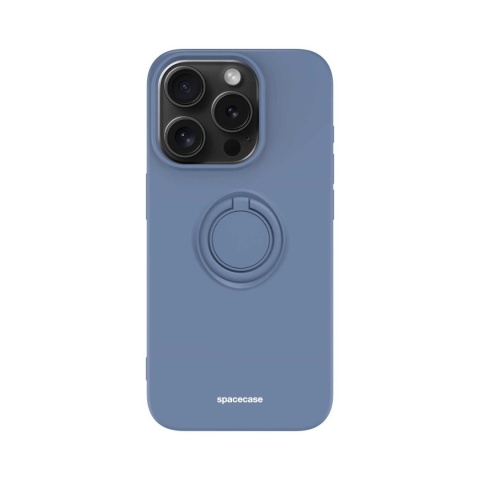 Spacecase Silicone Ring iPhone 15 Pro blue