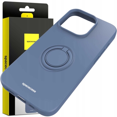 Spacecase Silicone Ring iPhone 15 Pro blue