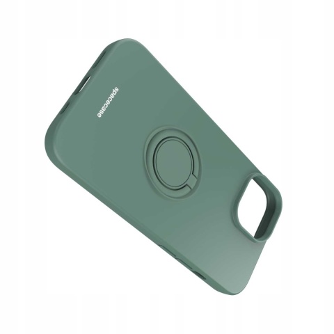 Spacecase Silicone Ring iPhone 15 dark green