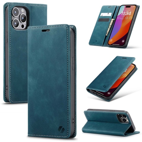 Spacecase Wallet iPhone 15 Pro blue