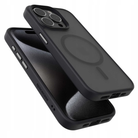 Spacecase Hybrid Mag iPhone 15 Pro black