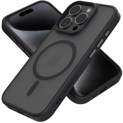 Spacecase Hybrid Mag iPhone 15 Pro black