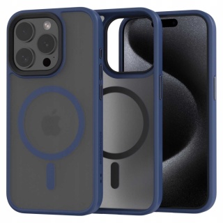 Spacecase Hybrid Mag iPhone 15 Pro dark blue